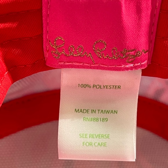 Lilly Pulitzer Pink and Blue Patterned Hat - Picture 4 of 4